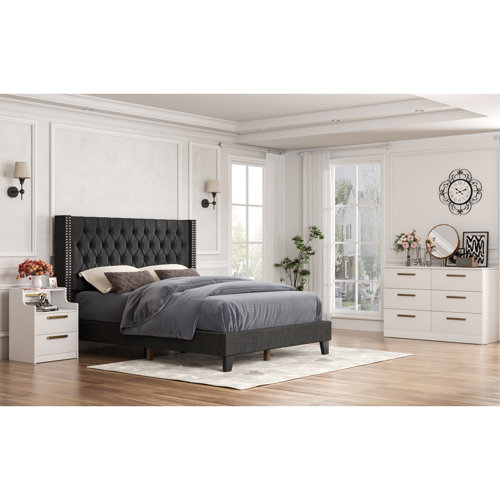 Upholstered 3 Piece Bedroom Set 